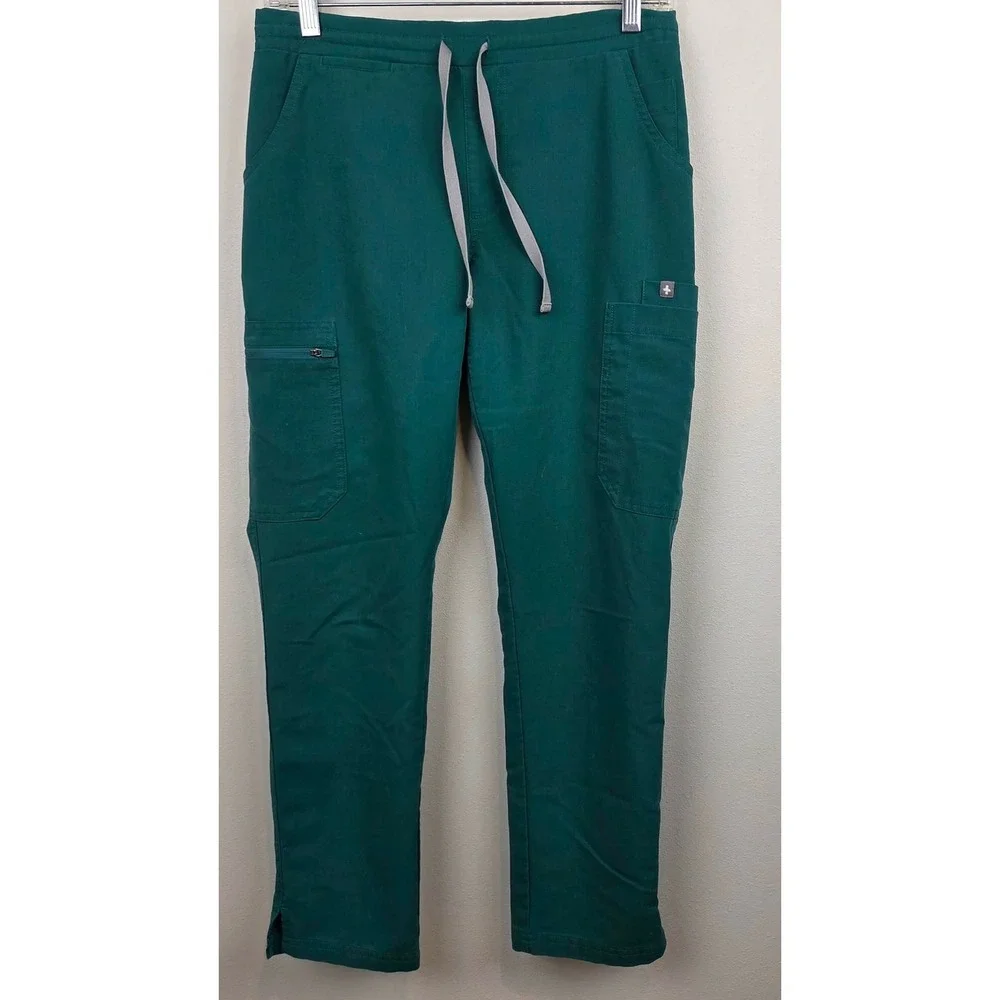 FIGS Yola Skinny Scrub Pants Green Womens XS Petite TW2000P PO#1700